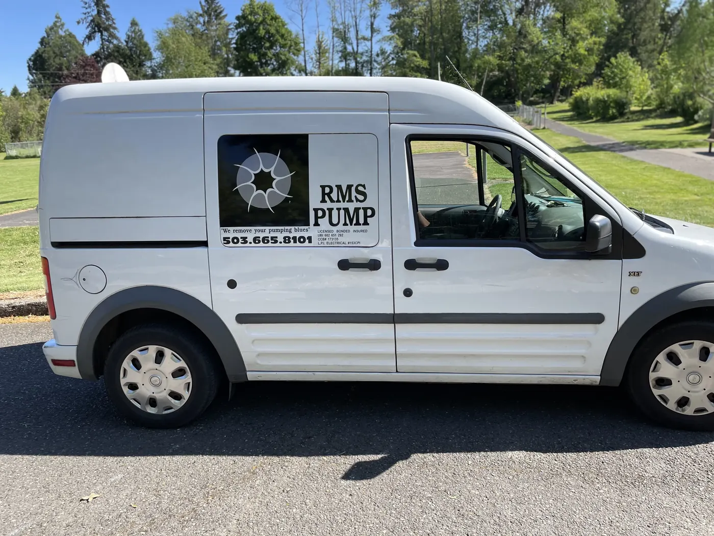 RMS Pump service vehicle