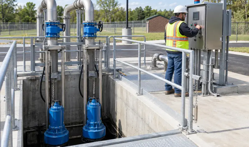 Representative municipal lift-station pump and controls inspection